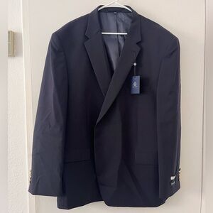 NWT Jos. A. Bank Men’s Navy Blue Blazer 52R Wool Blend